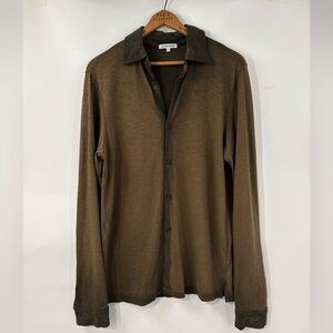 Cotton Citizen Men’s Olive Presley Buttondown Ombré NWOT | Medium